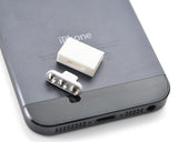 Silver Crystal Dock Plug For iPhone 5 And iPad Mini