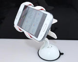 Universal Cellphone Windshield Dashboard Car Mount Holder - White