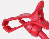 Gooseneck Flexible Dual Clamp Adjustable Cellphone Holder - Red