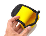 GoPro Small Storage Inner Protective Bag w/Hook for Hero Camera-Yellow