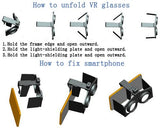 VR Fold V1 3D Virtual Reality Glasses - Red