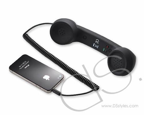 Retro Phone Handset 3.5mm Volume Adjustable For Android/IOS Mobile Phone