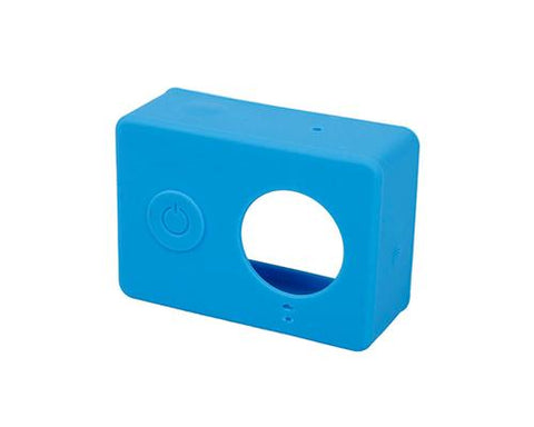 Protective Silicone Case Cover for Xiaomi Yi Action Camera - Blue