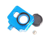 Protective Aluminum Case w/Lens Cap for Xiaomi Yi Action Camera -Blue
