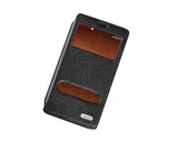 Eyelet Series Amazon Fire Phone Flip Leather Case - Black