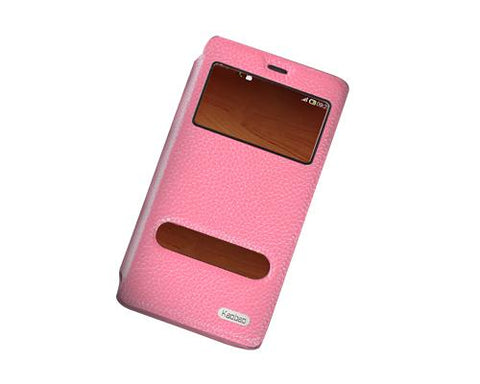 Eyelet Series Amazon Fire Phone Flip Leather Case - Pink