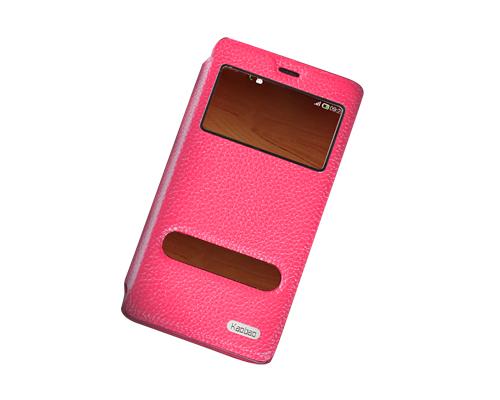 Eyelet Series Amazon Fire Phone Flip Leather Case - Magenta