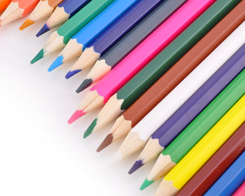 Set of 36 Assorted Colors Drawing Pencils with Sharpener and Case