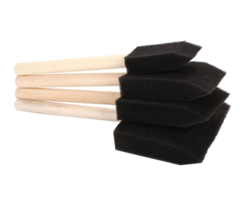 Sponge Painting Brush 20 Pieces Foam Brushes Set - Black