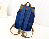 Korean Style Drawstring Rucksack - Blue