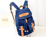 Korean Style Drawstring Rucksack - Blue