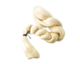 Heat Resistant Long Braided Ponytail Extension - Light Gold