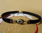 Retro Punk Goth Velvet Ribbon Gorgeous Choker Necklace-Eye Pendant