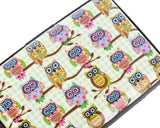 Owl Printed Business Card Case - White