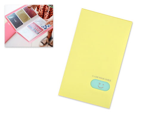 120 Pockets Book Photo Album for Fujifilm Instax Mini Films - Yellow