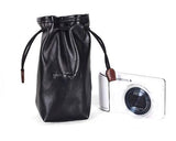 Multi-Purpose PU Leather Draw String Pouch