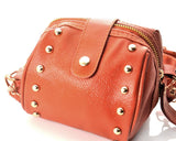 Chic Mini Shoulder Bag with Detatchable Strap - Brown