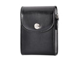 Simple PU Leather Shoulder Bag for Mirrorless Camera - Black