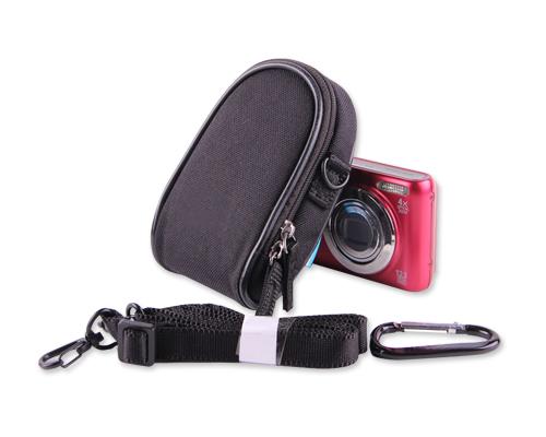 Dual Zipper Samsung ST150F Digital Camera Case - Black