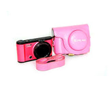 Retro Casio Exilim EX-ZR3500/EX-ZR2000 Camera Leather Case - Pink