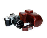 Retro Olympus OM-D E-M5 Mark II Camera Leather Case