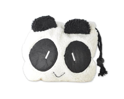 Cute Panda Draw String Plush Pouch