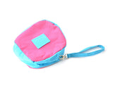 Colorful Zipper Camera Pouch for Fujifilm Instax Mini - Pink &amp; Blue