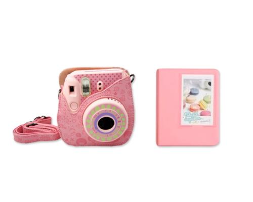 Fujifilm Bundle Set Mini Case/Album for Fuji Instax Mini 8 - Pink