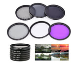 58mm Lens Filter Set with Carrying Case for DSLR Camera Lens