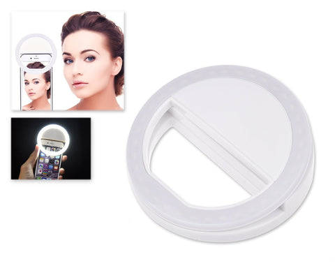 Smartphone Selfie Ring Light - White