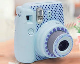 Floral Camera Sticker for Fujifilm Instax mini 8 - Blue