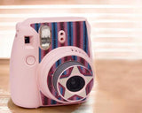 Stripe Camera Sticker for Fujifilm Instax mini 8 - Pink