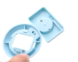 Camera Self Portrait Photo Lens Frame with Mirror - Ice Blue