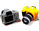 Cute Camera-shaped Hot Shoe Cover for Canon Nikon Fujifilm - Yellow