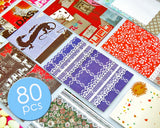 80 Sheets Fujifilm Instax Mini Films Decor Sticker Borders - Colorful