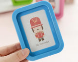 Cute Mini Soldier Picture Frame Children Nursery Photo Holders - Blue