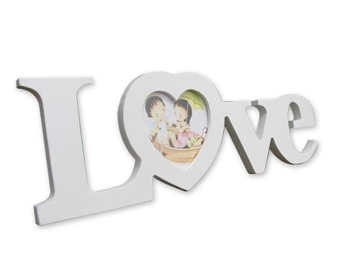 Sweet Love Series Wedding Photo Frame - White