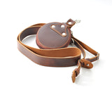 Leather Shoulder Strap with Storage Bag for SLR DSLR Camera