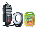 Godox ML-150 Macro Ring Flash with GP Rechargeable Batteries