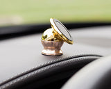 360° Rotatable Magnetic Car Mount Phone Holder - Gold