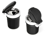 Portable Auto LED Car Cigarette Smokeless Ashtray - Black