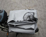 Heavy Duty Waterproof Bike Cover for Outdoor Bicycle Storage - Gray