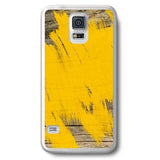 Yellow on Wood Designer Phone Cases