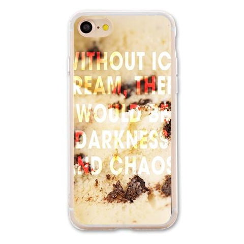 Without Ice Cream Designer Phone Cases