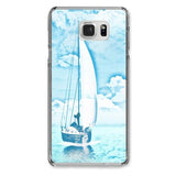 Sailing on A Blue Ocean Designer Phone Cases