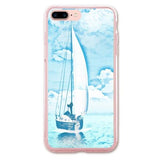 Sailing on A Blue Ocean Designer Phone Cases