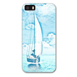 Sailing on A Blue Ocean Designer Phone Cases