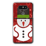 Warm Winter Snowman with Red Hat Designer Phone Cases