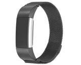 Magnet Stainless Steel Mesh Watch Band for Fitbit Alta - Black