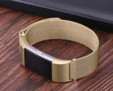 Magnet Stainless Steel Mesh Watch Band for Fitbit Alta - Gold